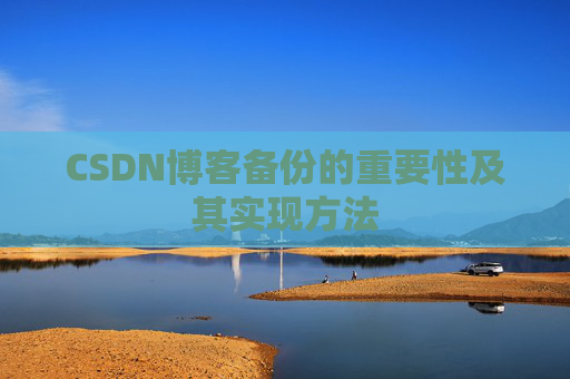 CSDN博客备份的重要性及其实现方法